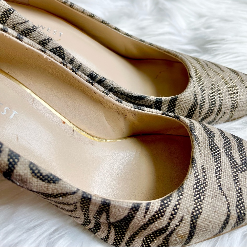 Nine West Metallic Zebra Print Heels - Picture 9 of 9